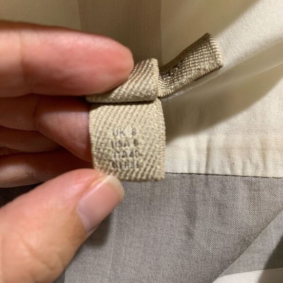 Burberry Brit Checkered Cotton Peggie Mini Pleated Dress Size 6 Long Sleeve - Picture 8 of 9